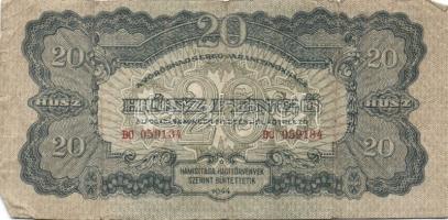 11db magyar pengő és forint bankjegy tétel, benne: 1969. 10Ft (3x), 1980. 20Ft (3x), 1936. 10P, 1944...