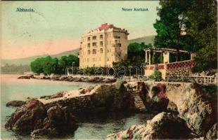 1907 Abbazia, Opatija; Neues Kurhaus / fürdő. Divald Károly Budapest 1420-1907. / spa (EK)
