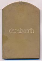 1931. "Budapesti Egyetemi Athletikai Club" bronz plakett gravírozással. Szign.: Sződy Szil...