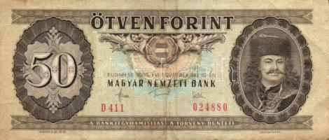 Forint tétel, benne: 1975. 500Ft, 1983. 50Ft, 1992. 100Ft (7x), 1993. 1000Ft T:II-,III,III-