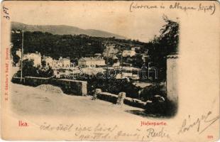 Ika, Ica (Abbazia, Opatija); Hafenpartie. H. P. Günther's Nachf. / kikötő / port (EB)