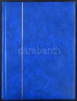 30 fekete lapos, 9 celofáncsíkos A/4 berakó, kék borítóval, használt, jó állapotban