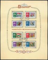 1961 Nemzetközi bélyegkiállítás emléklap Vertel József aláírásával
