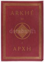 Arkhé II. APXH. 1995. május. Szerk.: Szongott Rudolf. Nyíregyháza, 1995, Kötet Kiadó, 111+5 p. Kiadói papírkötés, az elülső borítón gyűrődéssel.