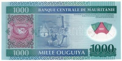 Mauritánia 2014. 1000O polimer "DC 3176869 A" T:UNC Mauritania 2014. 1000 Ouguiya polymer "DC 3176869 A" C:UNC Krause P#19