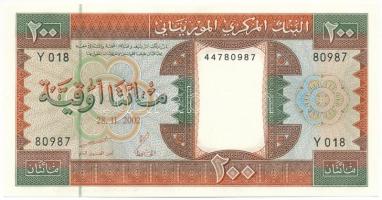 Mauritánia 2002. 200O T:UNC hullámos papír
Mauritania 2002. 200 Ouguiya C:UNC wavy paper
Krause P#...