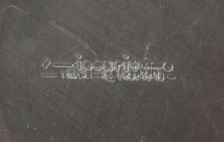 Inoxriv tejkiöntő, cukortartó és csésze, m: 6 cm alatt