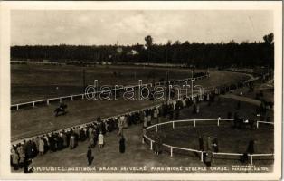 1934 Pardubice, Pardubitz; Velké Pardubické Steeple Chase. Foto Vomácka + So. Stpl