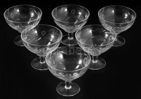 Murano 2 darab színezett üvegkosár, m: 12-15 cm