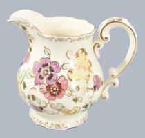 Zsolnay pillangó mintás teás készlet süteményes tányérokkal. Jelzett, teljes, hibátlan (mázrepedésse...