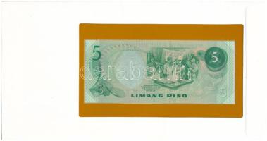 Fülöp-szigetek 1981-1983 (DN) 5P "A547818" felbélyegzett borítékban, bélyegzéssel T:UNC
P...