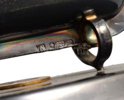 Mizzi Jewellers Ltd. sterling ezüst (Ag) hajó makett, talapzatban a Malta Football Association címer...