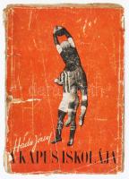 Háda József: A kapus iskolája. Magyarország válogatott kapusa, az M.L.Sz. Edzők Testületének főtitkára. [Bp.], 1943., Szerző, (Kiss János-ny.), 86+[10] p. Nagy Sándor rajzaival illusztrált. A fotókat az RDV útján Képessy József sportújságíró szerezte. Háda József (1911-1994) világbajnoki ezüstérmes labdarúgó, kapus. 1930 és 1939 között a Ferencváros kapusa, a csapatban 289 alkalommal védett, a magyar válogatottban 1932 és 1938 között 16 alkalommal. Kiadói papírkötés, megviselt állapotban, sérült borítóval, a könyvtest elvált a borítótól, a kötés javított, a lapok foltosak.