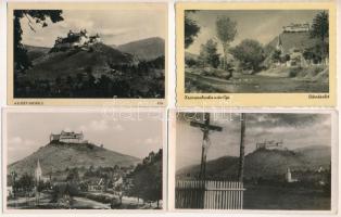 Krasznahorkaváralja, Krásnohorské Podhradie; - 16 db RÉGI város képeslap: Krasznahorka vára, Andrássy mauzóleum / 16 pre-1945 town-view postcards: castle, mausoleum