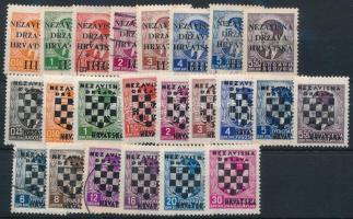 Horvátország 1941 Mi 1-23 (ca Mi EUR 100,-)