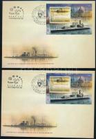 2022 150 éve állt szolgálatba az S.M.S. Leitha Monitor fogazott + vágott blokk FDC-n