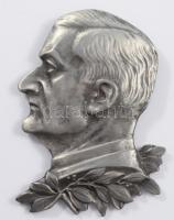 Horthy Miklós fém plakett, akasztóval, 9x7 cm