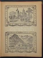 Szecessziós képeslap album 50 lappal (200 férőhellyel), belül néhány helyen javítás, sérülés nyoma l...