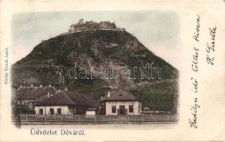 Déva, Várdomb, Városi kisdedóvó; kiadja Hirsch Adolf / castle hill, kindergarten (EK)