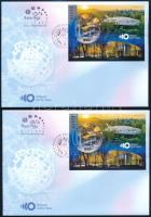 2023 A Magyar Zene Háza fogazott + vágott blokk FDC-n