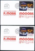 2023 Magyar rockklasszikusok IV. - P.Mobil fogazott + vágott blokk FDC-n