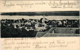 1909 Almás, Aljmas, Apfeldorf (Erdőd, Erdut); látkép. Selzer és Rank kiadása / general view