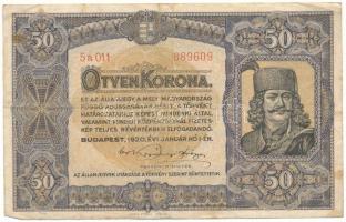 1920. 50K "5a 011 889609", "Orell Füssli Zürich" nyomdahely jelöléssel T:F fo. Adamo K25