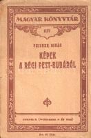 Peisner Ignác: Képek a régi Pest-Budáról. Budapest, (1901). Lampel Róbert - Wodianer F. és Fiai (Franklin-Társulat ny.) 64 p. Első kiadás. Peisner Ignác (1855-1934) újságíró, helytörténész. Hazai és külföldi német nyelvű lapokba írt tárcái mellett számos cikke született Budapest történetéről. Rövid munkája a fővárosnak a törökdúlás utáni másfél évszázadára (1686-1815) koncentrál. Példányunk fűzése laza, egyes levelei kijárnak, néhány oldalon apró, lapszéli foltosság. (Magyar könyvtár, 1127. szám.) Fűzve, sérült, keretdíszes kiadói borítóban.