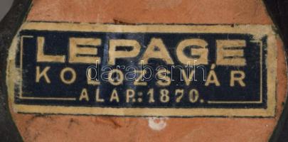 4 darab erdélyi kerámia figura, Papp Erdély és Lepage Kolozsvár jelzésekkel, cca 1900-1920, kopással...