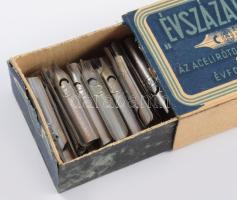 cca 1930 Évszázad toll tollhegy reklámos doboz, tartalommal