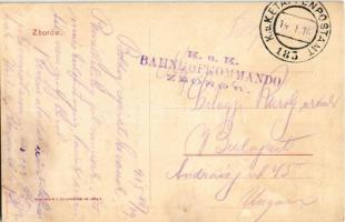 1916 Zboriv, Zborów; Sad powiatowy, Kasarnie, Poczta / K. k. Bezirksgericht, Kaserne, Postgebäude / ...