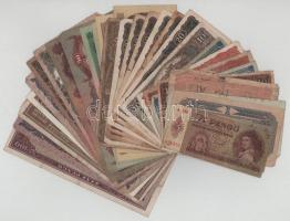 31db-os vegyes korona, pengő, forint bankjegy tétel 1920-1986. + 1848 2Ft (rendkívül rossz állapotban) T:vegyes