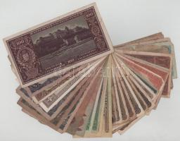 31db-os vegyes korona, pengő, forint bankjegy tétel 1920-1986. + 1848 2Ft (rendkívül rossz állapotba...
