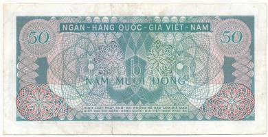 Dél-Vietnam 1969. 50D "B.3. 758702" T:F két kis szakadás South Vietnam 1969. 50 Dong "B.3. 758702" C:F two small tears Krause P#25