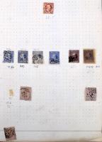 Hagyaték: magyar és külföldi bélyegek 6 régi berakóban + előnyomott albumrészben. Érdemes megnézni!!