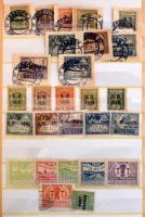 Hagyaték: magyar és külföldi bélyegek 6 régi berakóban + előnyomott albumrészben. Érdemes megnézni!!