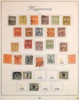 Hagyaték: magyar és külföldi bélyegek 6 régi berakóban + előnyomott albumrészben. Érdemes megnézni!!