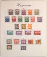 Hagyaték: magyar és külföldi bélyegek 6 régi berakóban + előnyomott albumrészben. Érdemes megnézni!!
