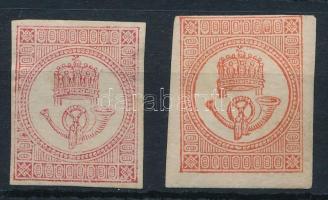 1871 2 db Hírlapbélyeg