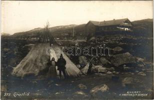 Grotli, Grotlid; Norwegian folklore. K. Knudsen &amp; Co. (Bergen) (glue marks)