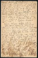 1910 Orosz díjjegyes levelezőlap 5f portóval, héber kézírásos szöveggel, az ortodox újévkor feladva,...