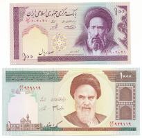 Irán DN (2005) 100R "Ayatollah Sayyid Hassan Modarres" + 1000R "Ruhollah Khomeini" T:UNC Iran ND (2005) 100 Rials "Ayatollah Sayyid Hassan Modarres" + 1000 Rials "Ruhollah Khomeini" C:UNC Krause P#140g, P#143e