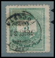 1874 3kr durva gyöngyjavítással (ex Orbán, Sebestyén aranyérmes kiállítási anyagból)