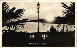 Portoroz, Porto Rose, Portorose; Terrazza S. Lorenzo / terrace (cut)