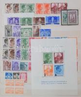 Románia tartalmas gyűjtemény a klasszikusoktól 1947-ig jó értékekkel, sorokkal, blokkokkal, kisívekk...