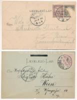 Budapest - 5 db RÉGI (1905 előtti) város képeslap, közte 1 litho