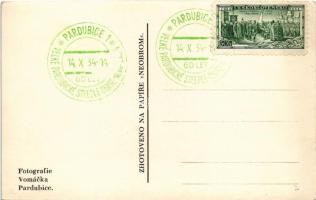 1934 Pardubice, Pardubitz; Velké Pardubické Steeple Chase. Foto Vomácka + So. Stpl (EK)