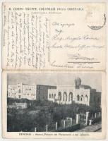 Benghazi, Bengasi; Nuovo Palazzo del Parlamento e del Governo, Cirenaica / government palace, map. 2...