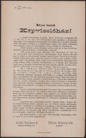 1893 Marosvásárhely sz. kir. város törvényhatósági bizottságának felirata a magyar országgyűlés képviselőházának. Marosvásárhely, Adi Árpád-ny., 2 sztl. lev.
