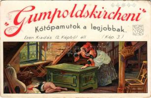 Gumpoldskircheni kötőpamutok a legjobbak 3. kép (Ezen kiadás 12 képből áll) / Austrian knitting yarns advertisement. Art Nouveau, litho (EK)